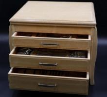 Vintage Oneida Community Marquette in Wood Cabinet
