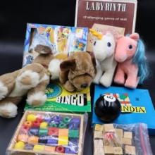 Vintage Games and Assorted Kids Toys
