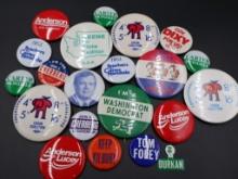 Vintage Political Pins Collection