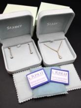 Stauer "Crislu" Cubic Zirconia Drop Earrings