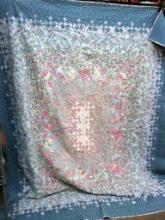 Vintage Floral Pattern Homemade Quilt