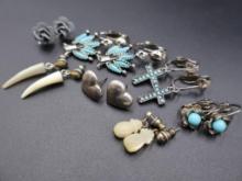 Vintage Sterling Silver Heart Earrings and More