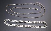 Vintage Italy 925 Silver "Mariners Link" Bracelet