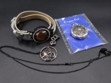 Origami Owl Locket Double Wrap Leather Bracelet