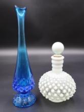 Fenton Hobnail Opalescent Milk Glass Perfume Bottle