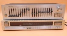 Realistic Ten Band Stereo Frequency Equalizer and JVC Stereo Tuner