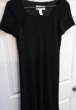Jones New York Black Embroidered Dress