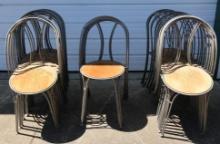 24 Vintage Metal Bistro Chairs