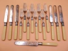 Vintage Bone Handled Sterling Cutlery