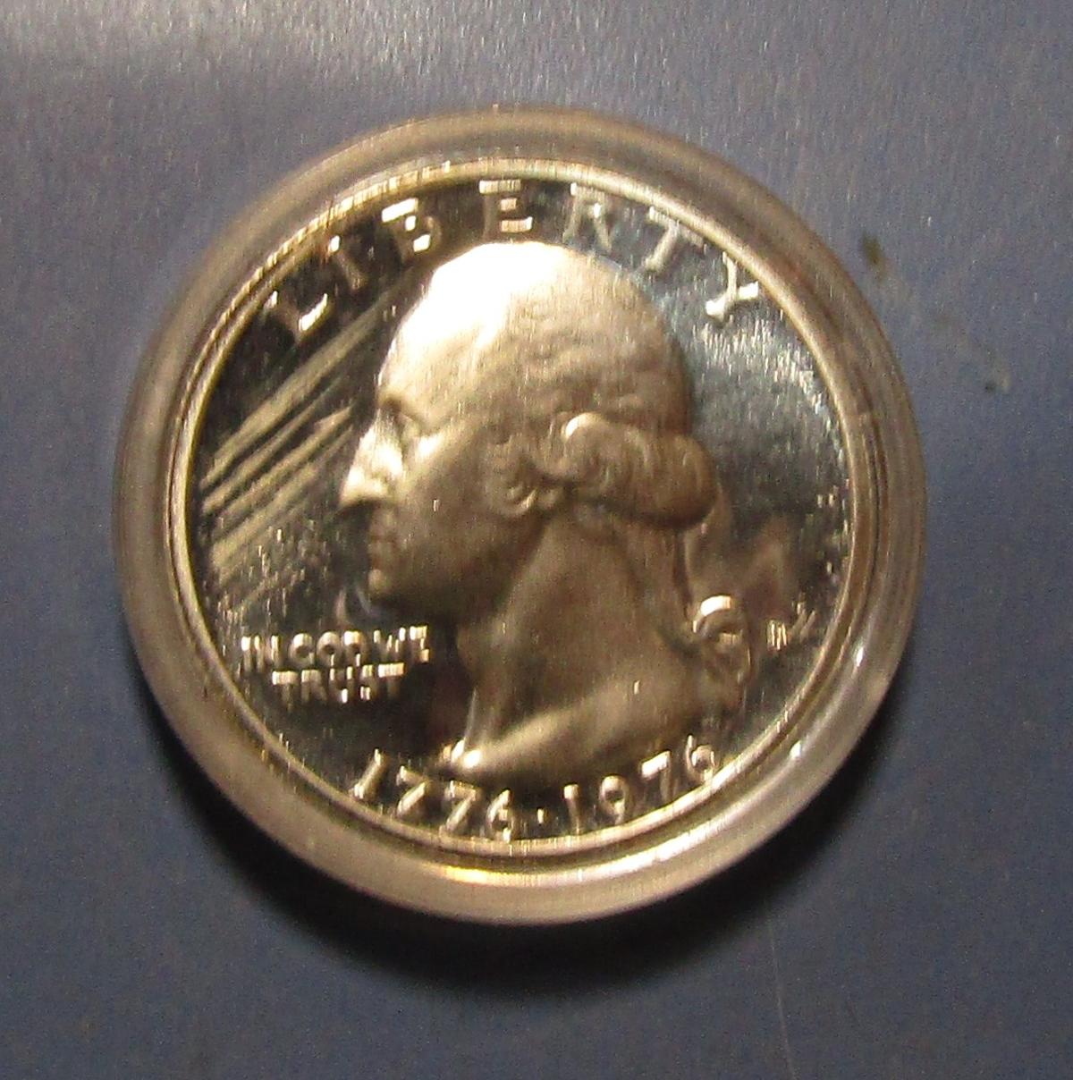 1976-S 40% SILVER WASHINGTON QUARTER SILVER GEM PROOF