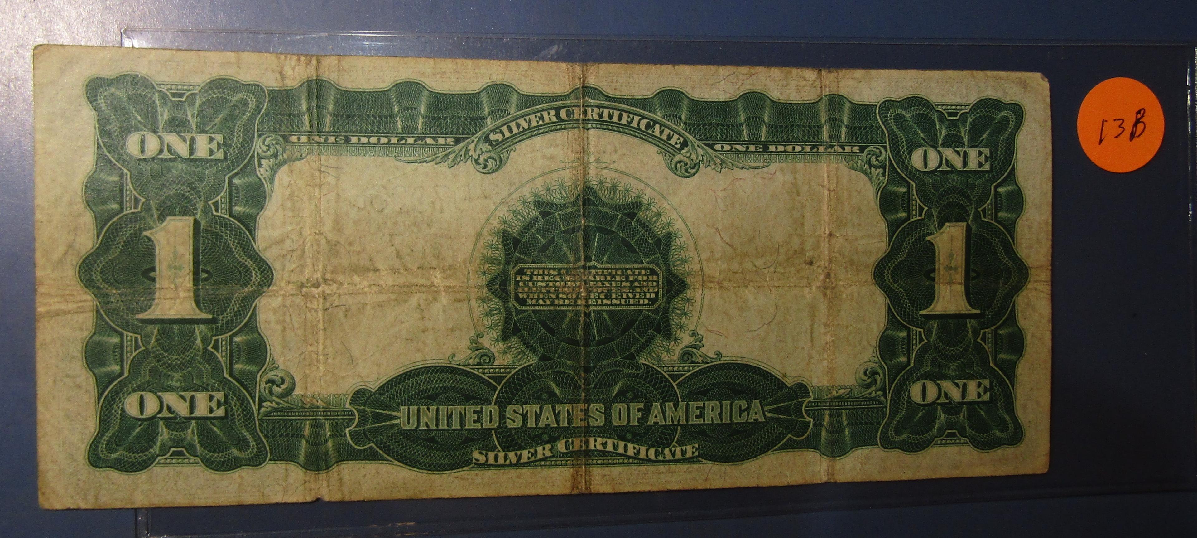 1899 $1.00 BLACK EAGLE SILVER CERTIFICATE NOTE FINE