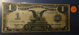 1899 $1.00 BLACK EAGLE SILVER CERTIFICATE NOTE FINE