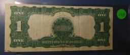 1899 $1.00 BLACK EAGLE SILVER CERTIFICATE NOTE XF