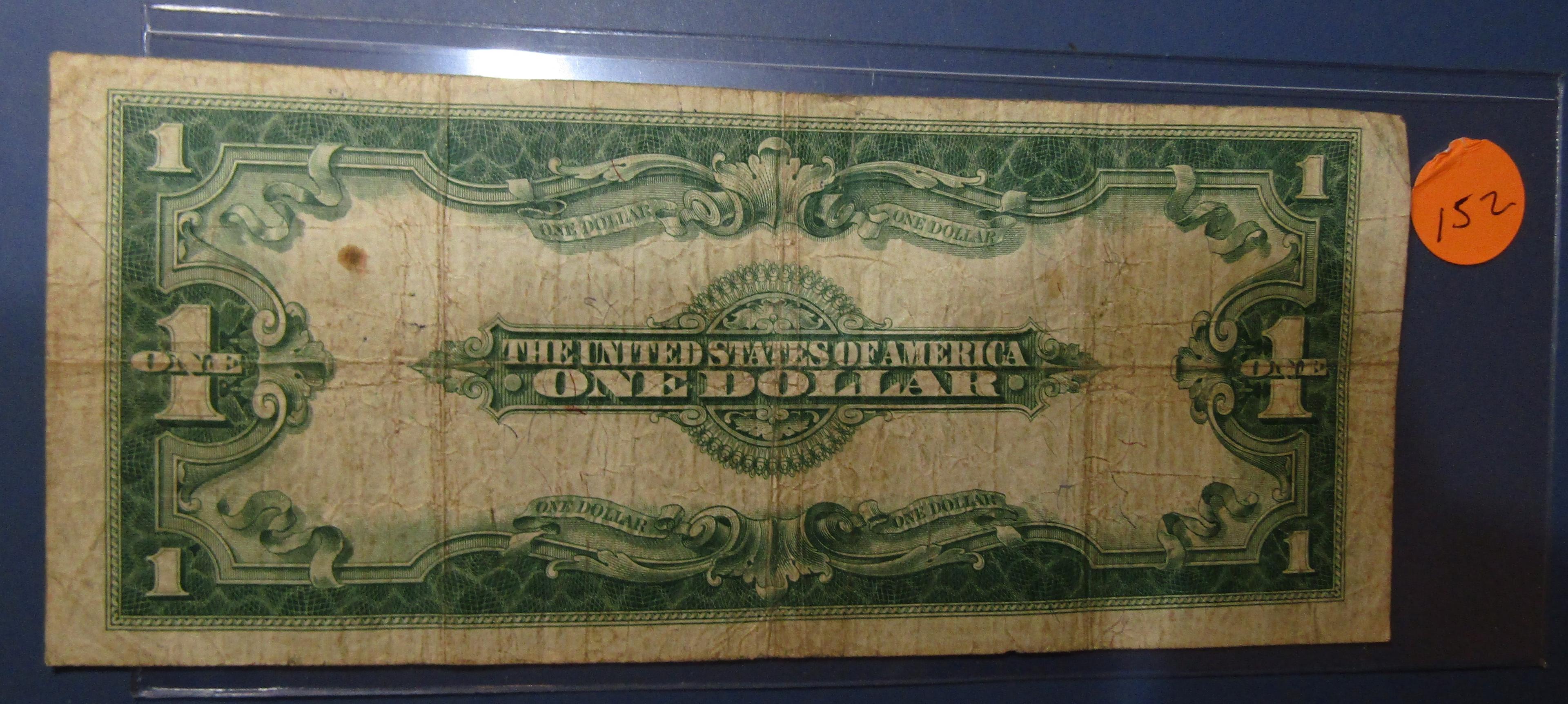 1923 $1.00 SILVER CERTIFICATE NOTE VG/FINE