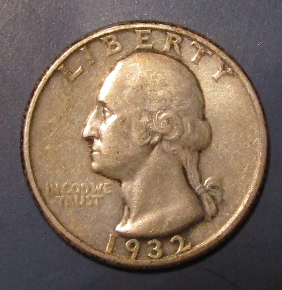 1932 WASHINGTON QUARTER VF/XF