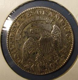 1827 BUST HALF DOLLAR VF-30 (CLEANED)