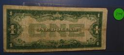 1928-B $1.00 SILVER CERTIFICATE NOTE VG