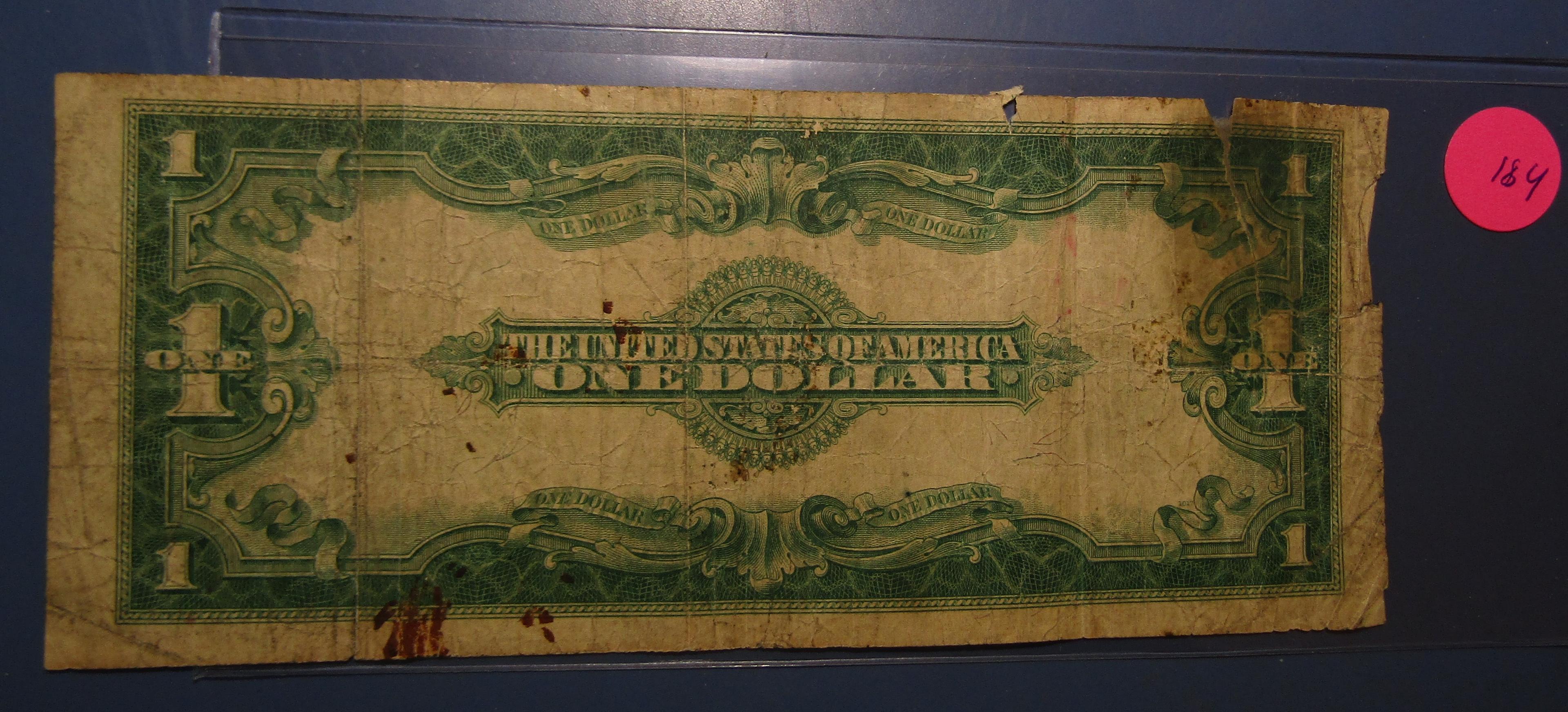 1923 $1.00 SILVER CERTIFICATE NOTE POOR