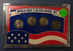 WORLD WAR 2 SILVER NICKEL SET IN HOLDER