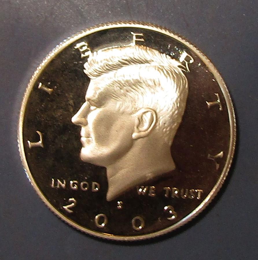 2003-S SILVER KENNEDY HALF DOLLAR GEM PROOF