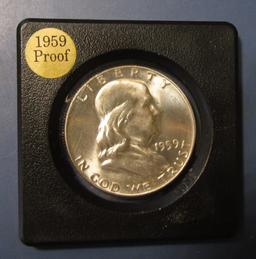 1959 FRANKLIN HALF DOLLAR GEM PROOF (ENCAPSULATED)