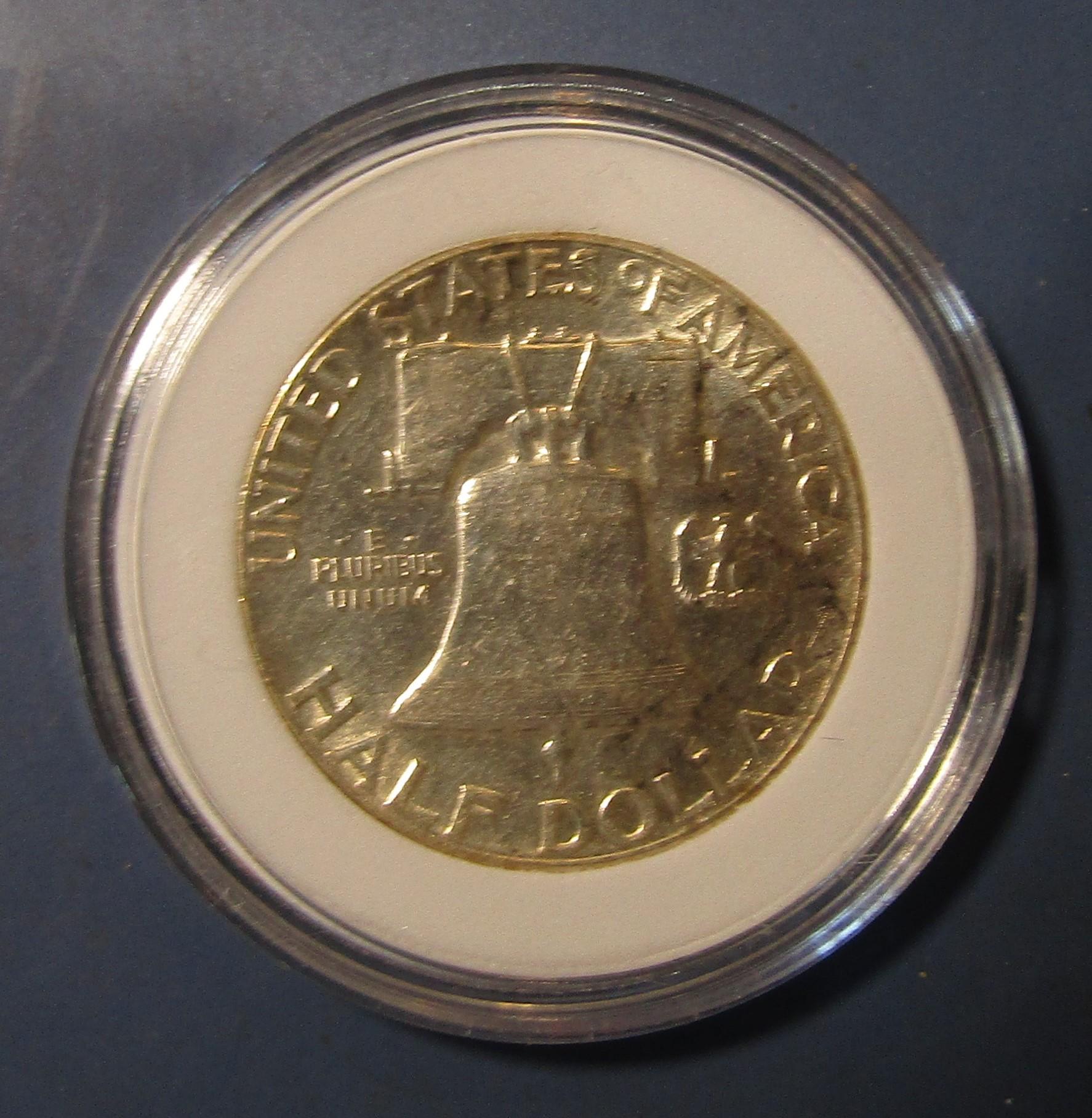 1949 FRANKLIN HALF DOLLAR AU-58 (ENCAPSULATED)