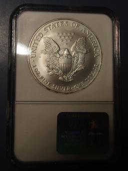 2003 AMERICAN SILVER EAGLE NGC MS-69