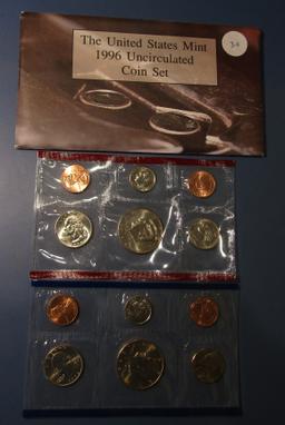 1996 UNCIRCULATED COIN MINT SET