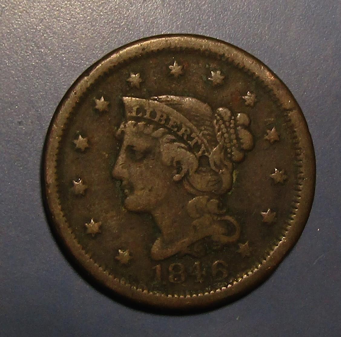 1846 LARGE CENT FINE