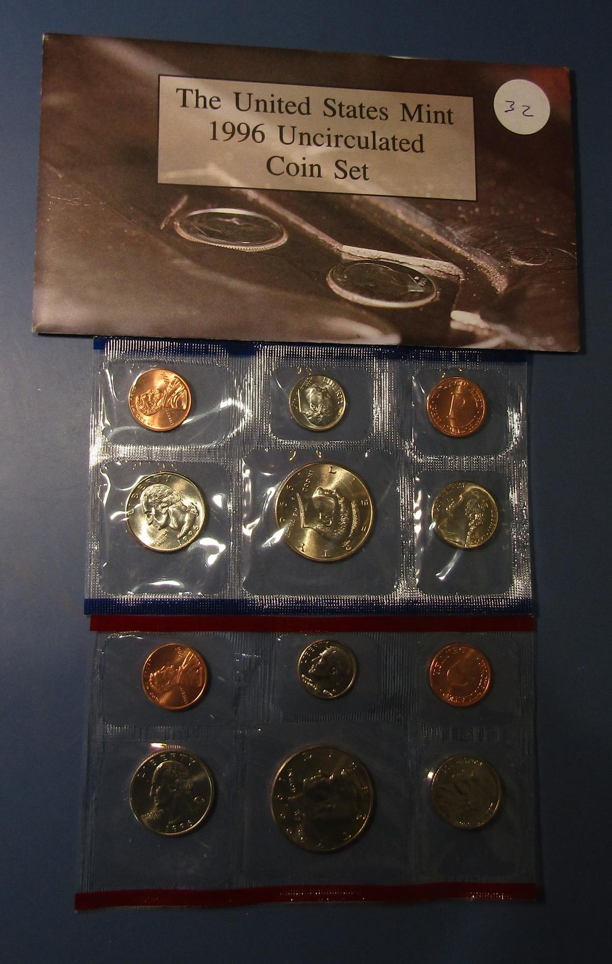 1996 UNCIRCULATED COIN MINT SET