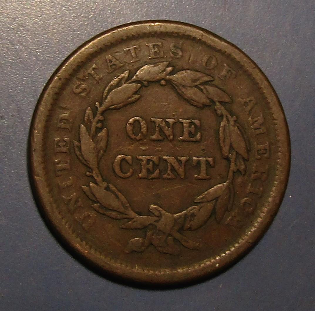 1840 LARGE CENT FINE