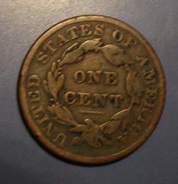 1837 LARGE CENT G/VG