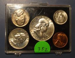 1958-D PARTIAL MINT SET COINS GEM BU (5 COINS)