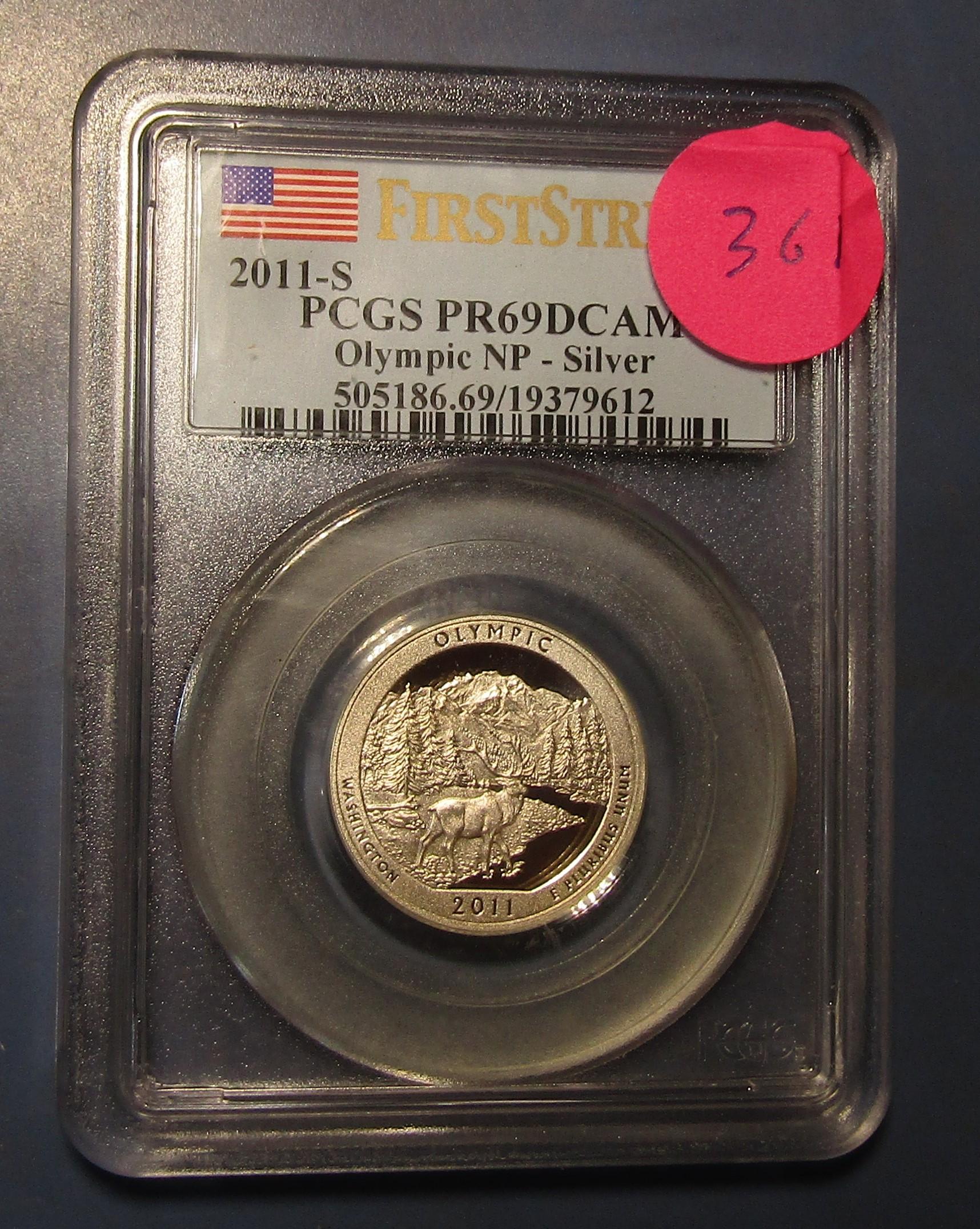 2011-S SILVER OLYMPIC NP QUARTER PCGS PF-69 DEEP CAMEO