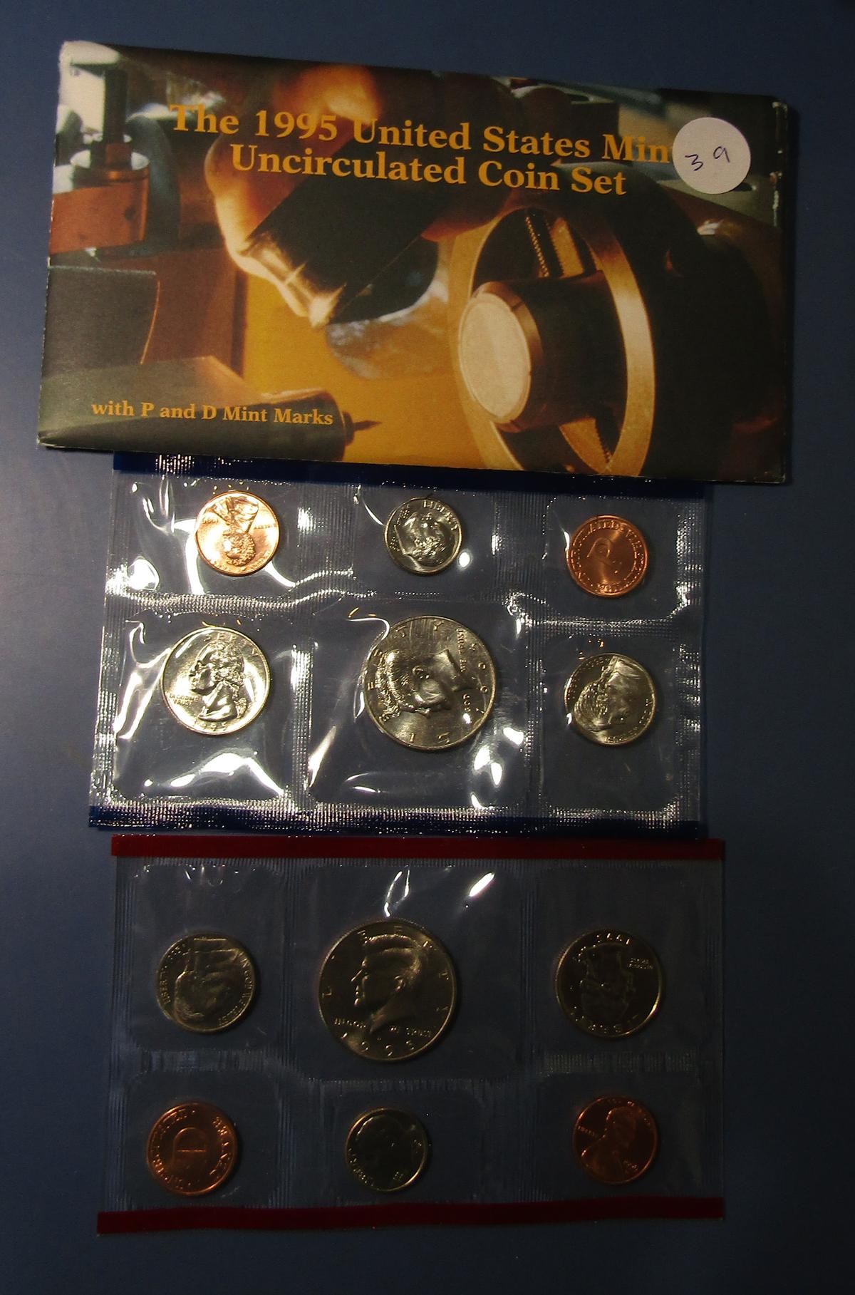 1995 UNCIRCULATED COIN MINT SET