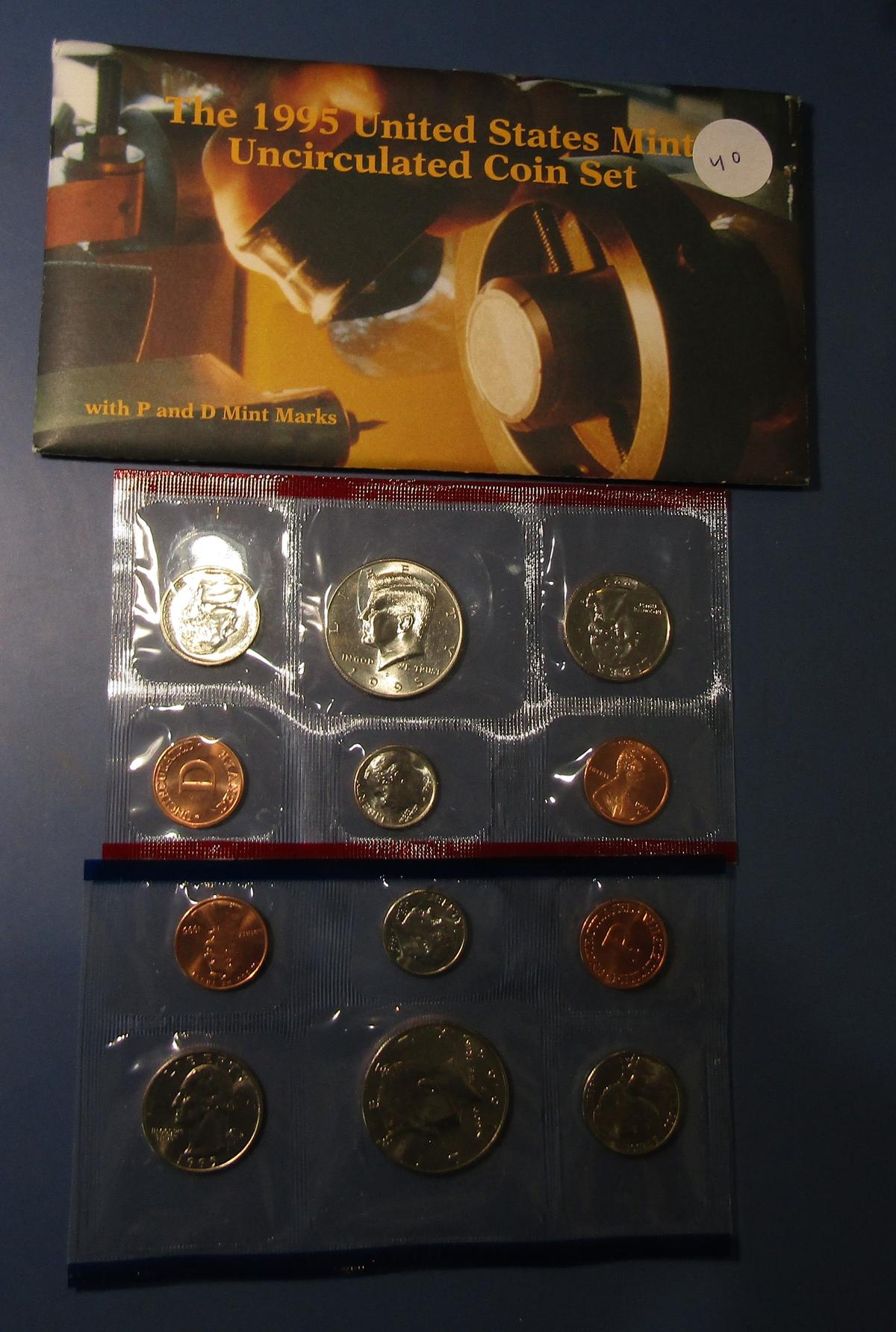 1995 UNCIRCULATED COIN MINT SET