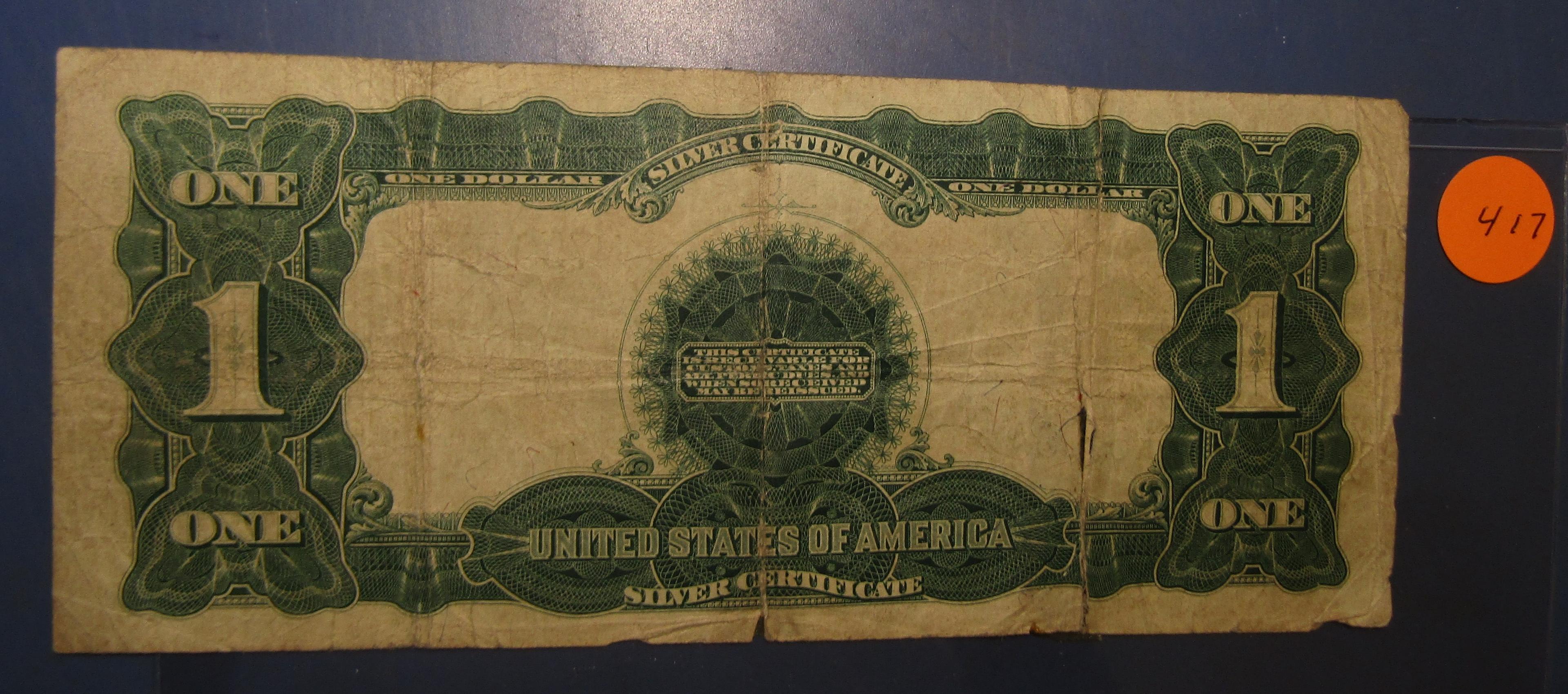 1899 $1.00 BLACK EAGLE NOTE POOR