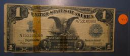 1899 $1.00 BLACK EAGLE NOTE POOR