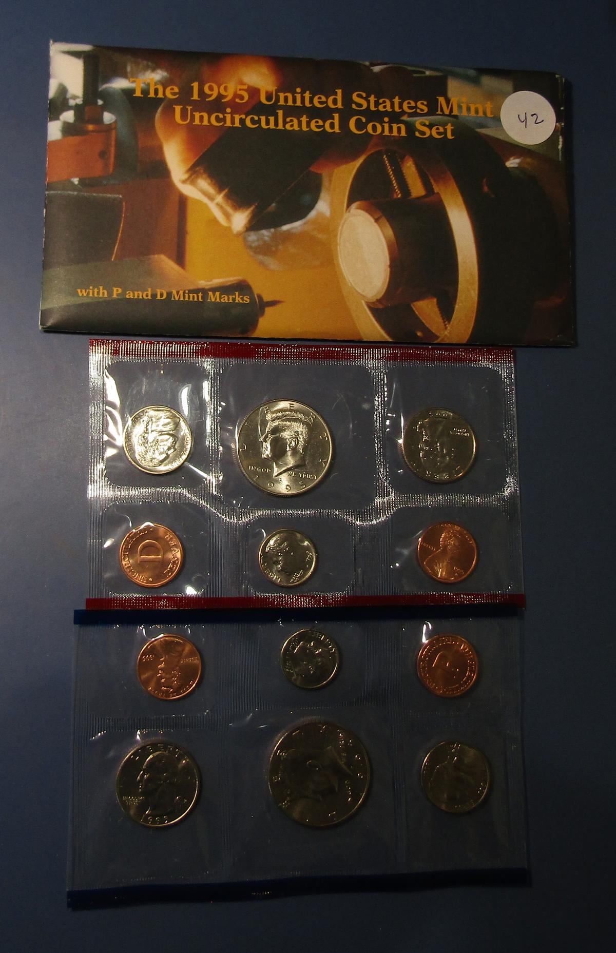 1995 UNCIRCULATED COIN MINT SET