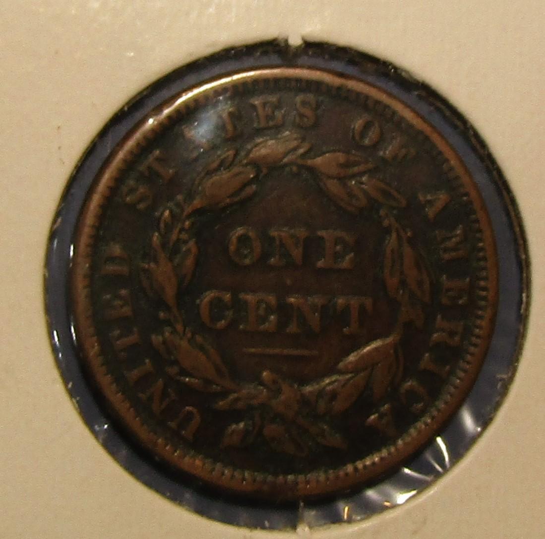 1838 LARGE CENT VF/XF