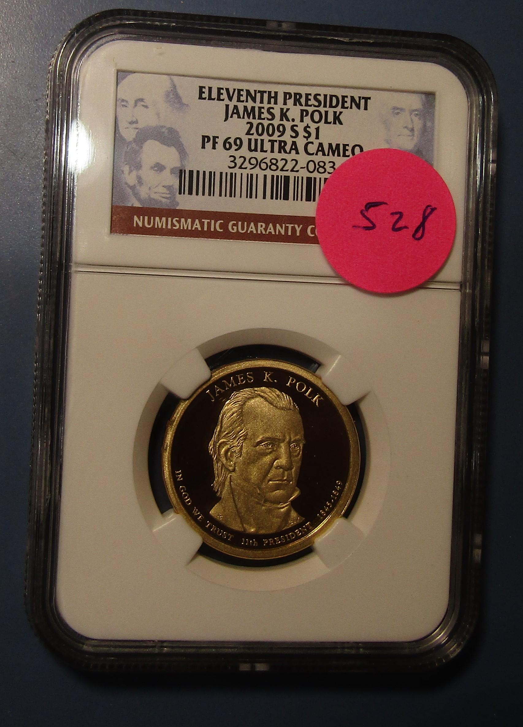 2009-S JAMES K. POLK DOLLAR NGC PF-69 ULTRA CAMEO