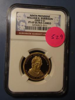 2009-S WILLIAM H. HARISON DOLLAR NGC PF-69 ULTRA CAMEO