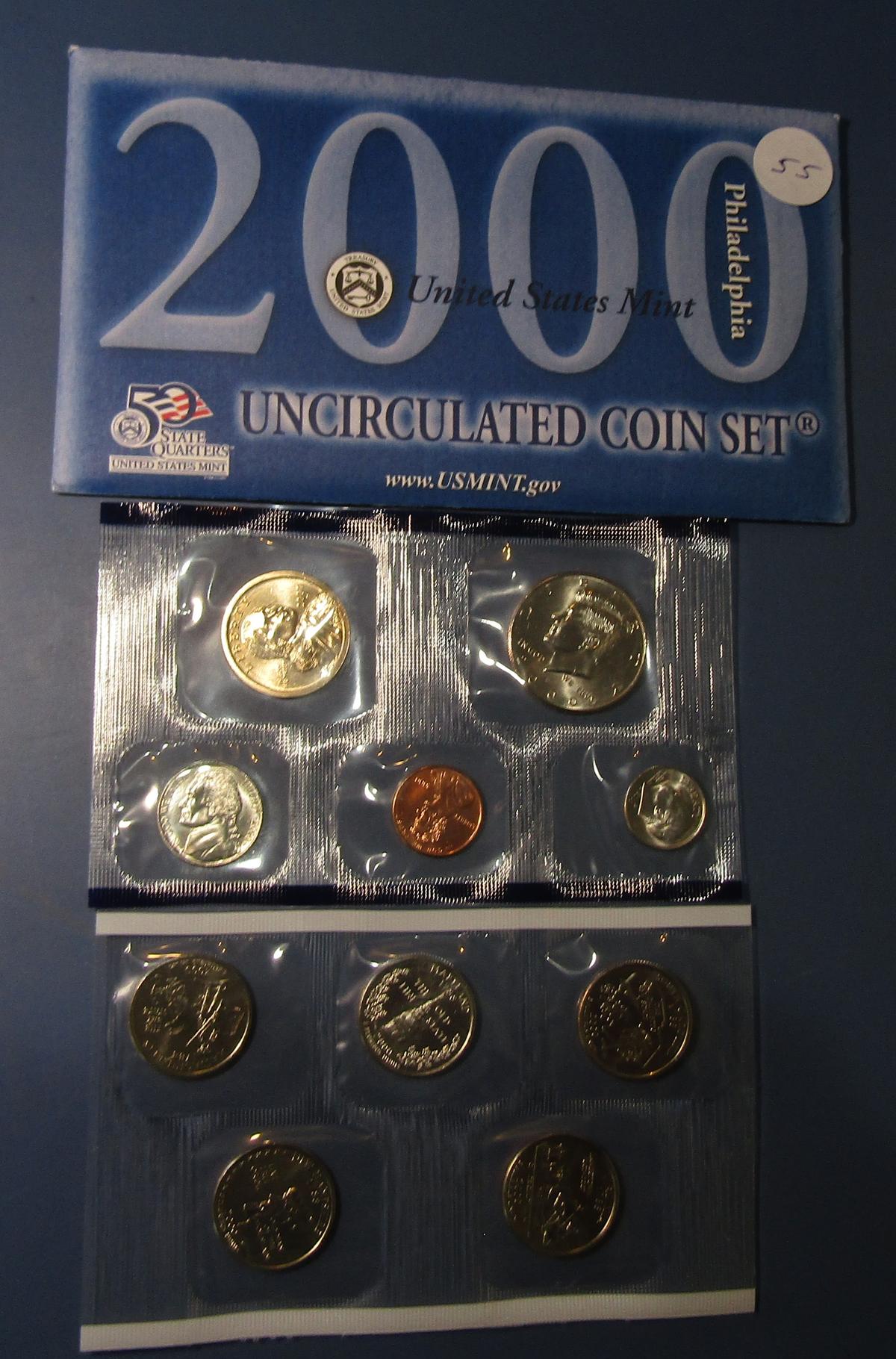 2000 UNCIRCULATED COIN MINT SET