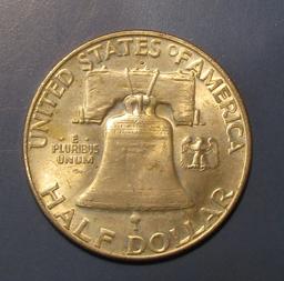 1952-D FRANKLIN HALF DOLLAR CH AU