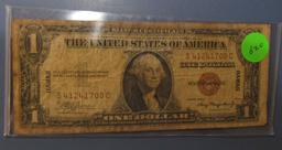 1935-A $1.00 HAWAII SILVER CERTIFICATE NOTE FINE