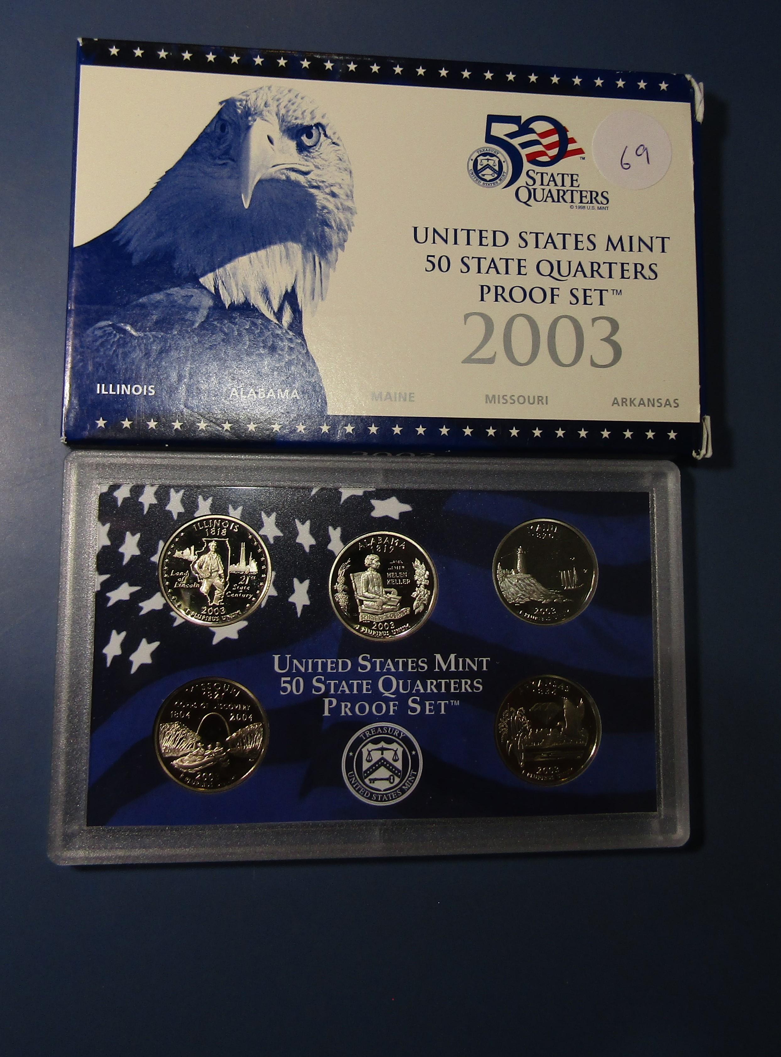 2003 STATE QUARTER PROOF SET