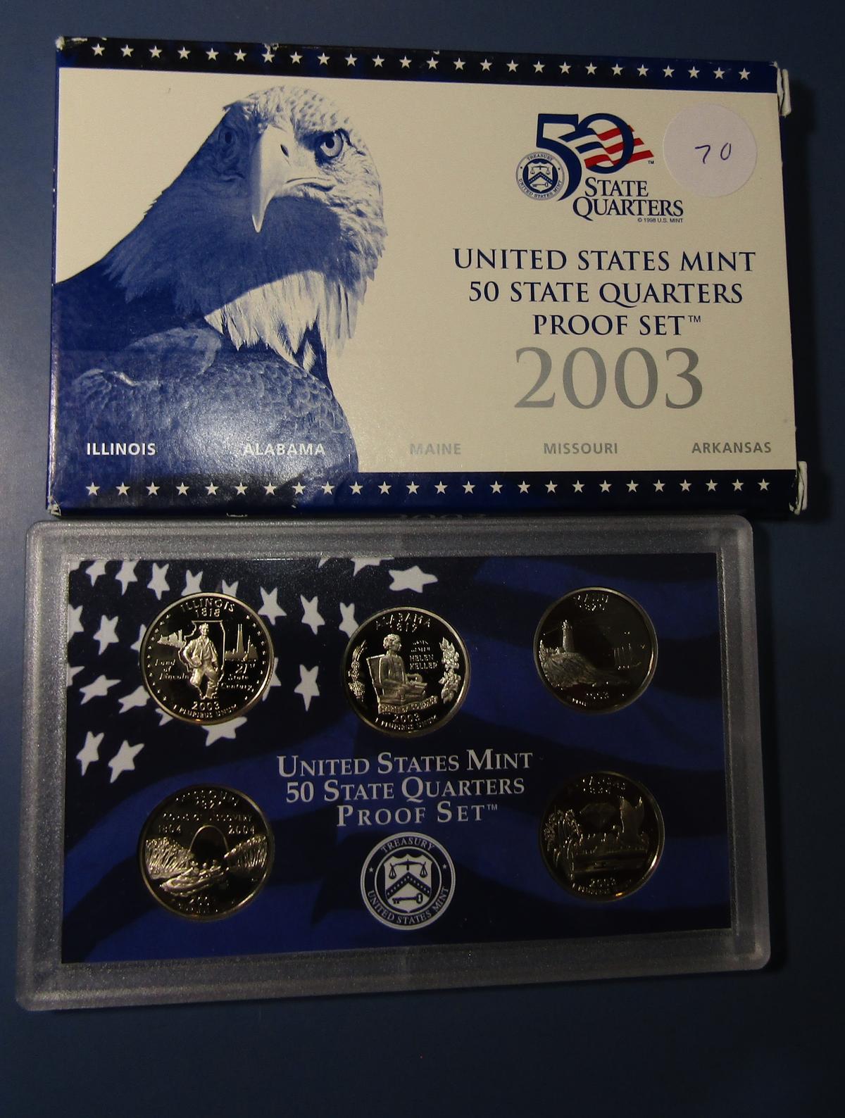 2003 STATE QUARTER PROOF SET