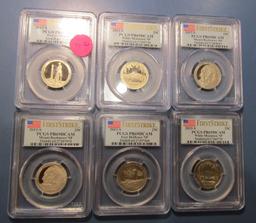 LOT OF EIGHTEEN MISC. 2013-S CLAD STATE QUARTERS PCGS PF-69 DEEP CAMEO (18