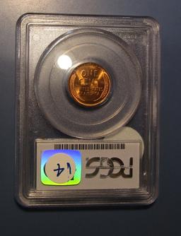 1941 LINCOLN CENT PCGS MS-66 RED