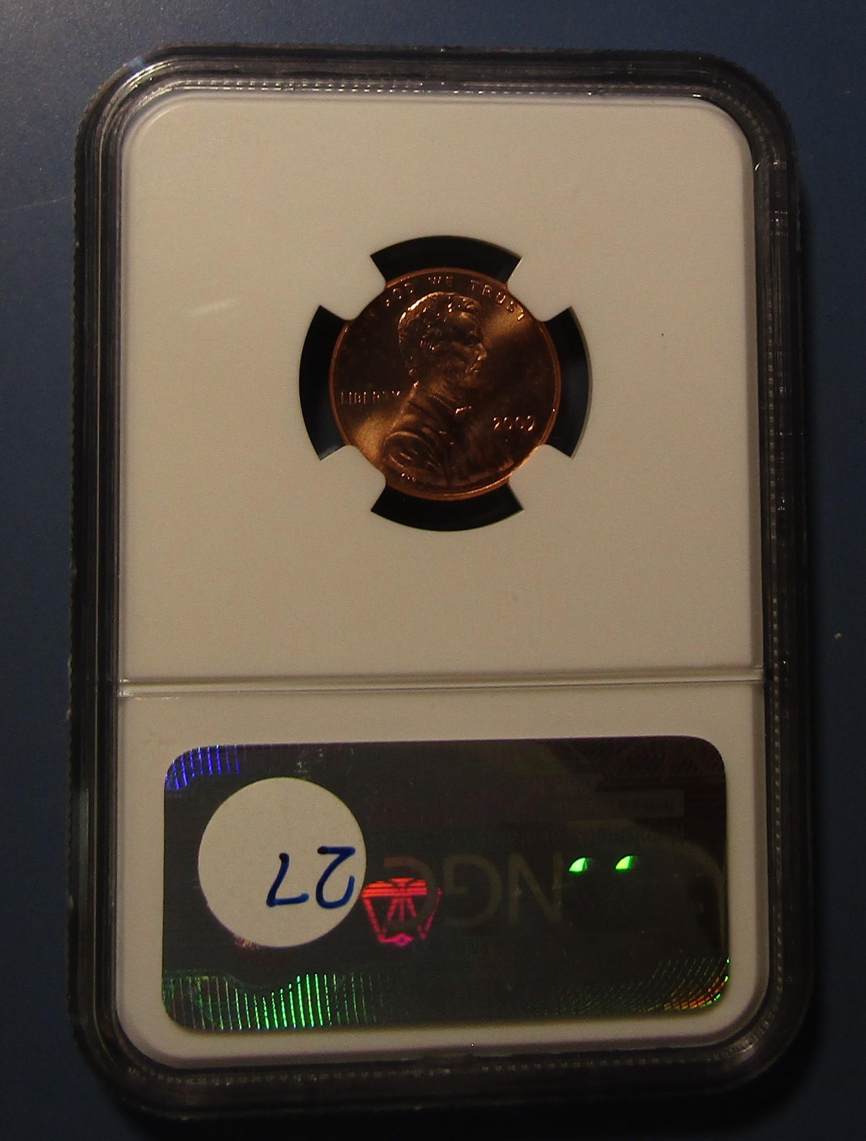 2009 LINCOLN CENT PROFESSIONAL LIFE NGC MS-67 RED